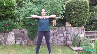 Gym debout... avec un bâton !